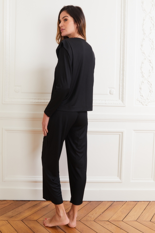 77019-shirane Preto - Conjuntos de pijama