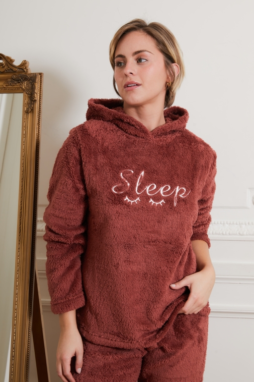 77123-prisca Bordeaux - Conjuntos de pijama