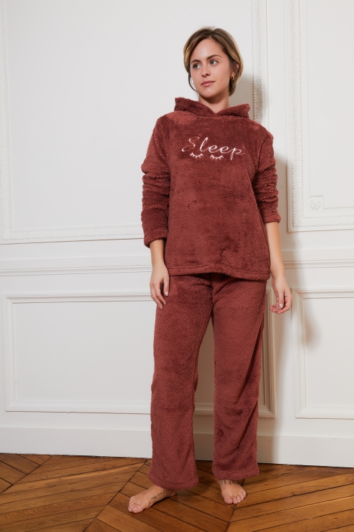 77123-prisca Bordeaux - Ensembles pyjama
