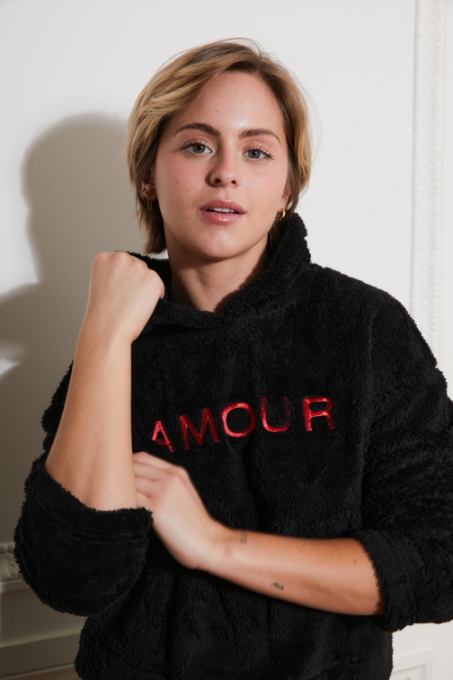 77126-gally Noir - Ensembles pyjama