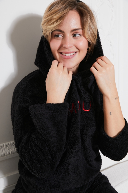 77126-gally Noir - Ensembles pyjama