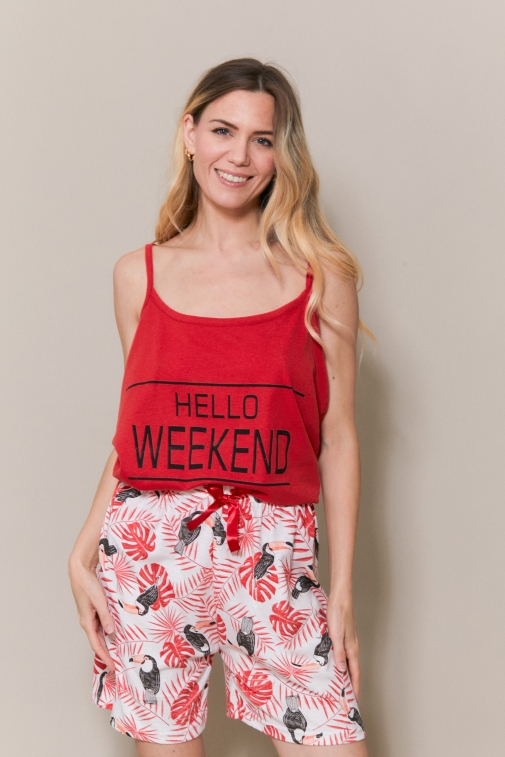 77339-liba Rojo - Conjuntos de pijama