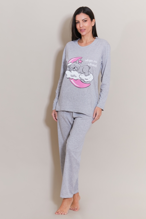 77410-yulien Gris - Conjuntos de pijama