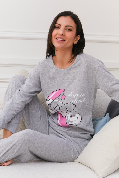 77410-yulien Gris - Ensembles pyjama