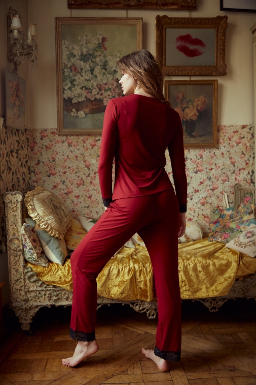 80201-milena Bordeaux - Pyjama sets