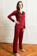 90201-astrid Bordeaux - Ensembles pyjama, image n° 1