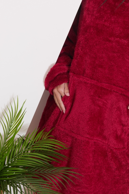 9124f-leeza Bordeaux - Peignoir