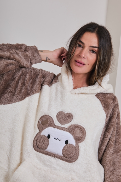 F2418-aubepine Choco - Bathrobe