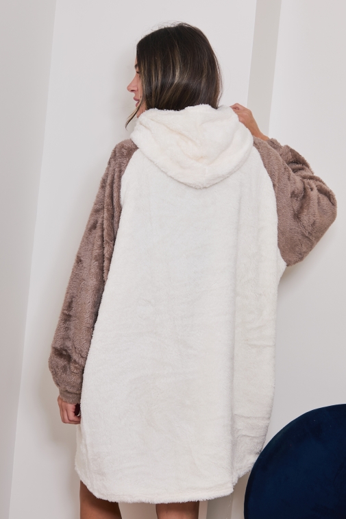 F2418-aubepine Choco - Peignoir