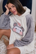 F2418-aubepine Grey - Bathrobe, image n° 5