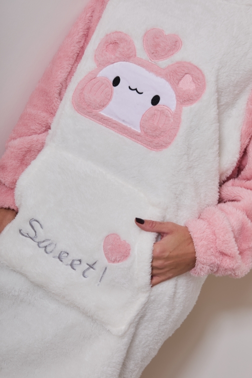 F2418-aubepine Pink - Bathrobe