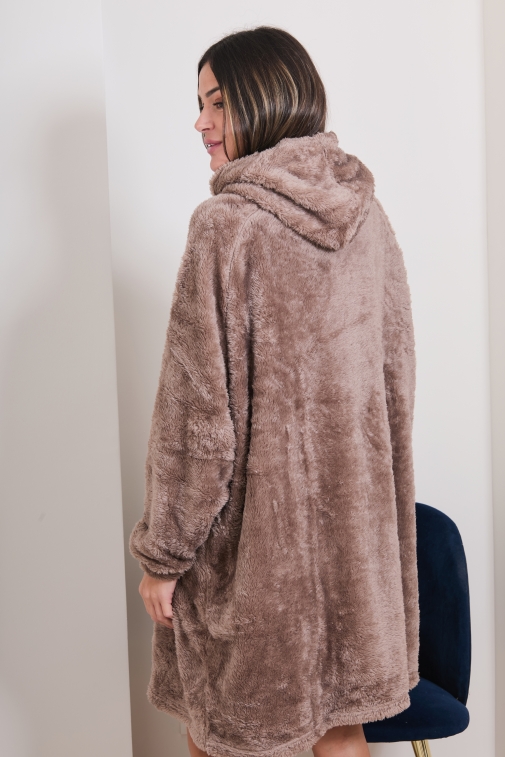 F2419-azalee Choco - Bathrobe