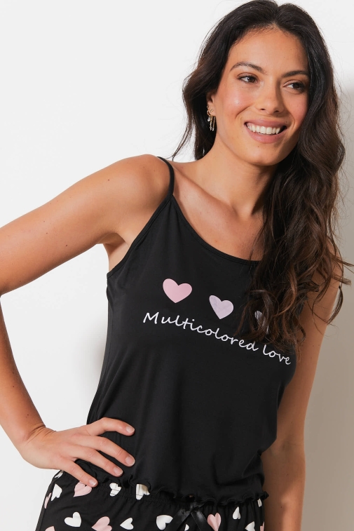 F421-danse Preto - Conjunto Camisola / Calções