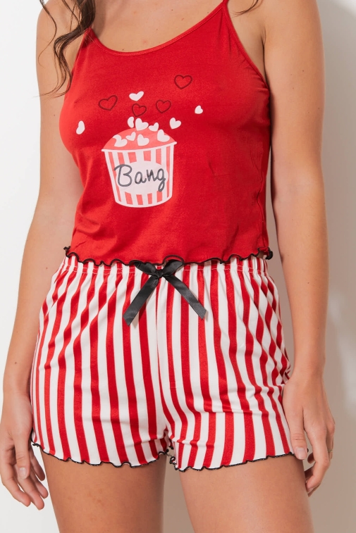 F422-bang Vermelho - Conjunto camisola/cal&ccedil;&otilde;es