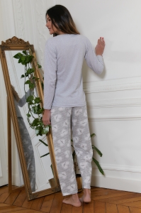 77053-maely Gris - Ensembles pyjama