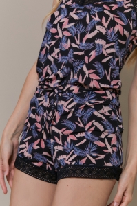 57211-lida Black - Camisole / shorts set