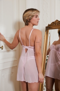 416200-say Rose - Nightie / G-string set