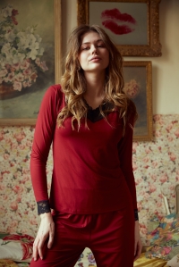 80201-milena Bordeaux - Pyjama sets